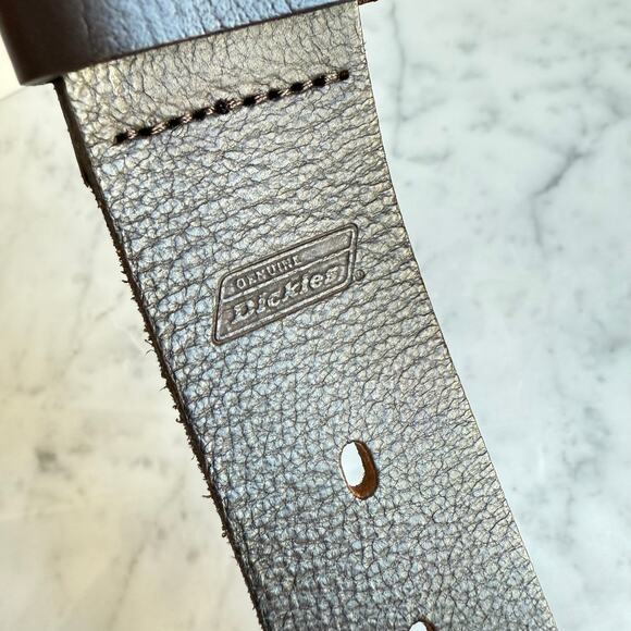 Dickies Genuine Leather Belt Brown Casual Workwear Size 38/95 - Picture 4 of 5